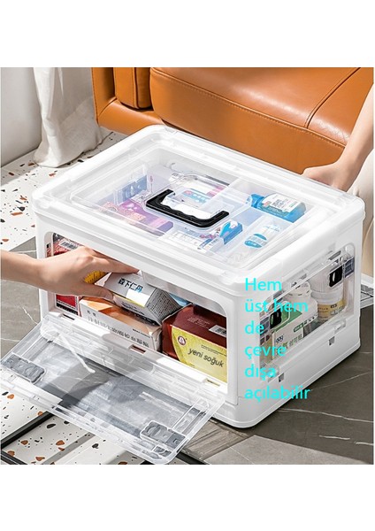 Ev Tipi Büyük Kapasiteli Şeffaf Katlanabilir Çok Katmanlı Ilaç Kutusu (Yurt Dışından) fiyatları