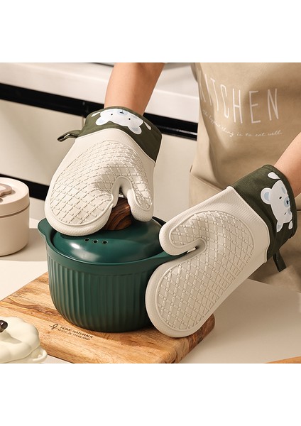 Ev Tipi Fırın Kalınlaştırılmış Kaymaz Yüksek Sıcaklığa Dayanıklı Isı Yalıtım Eldivenleri (Yurt Dışından) fırsatları
