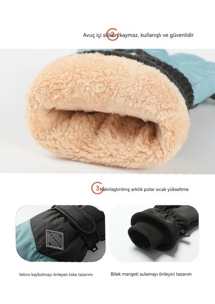Kış Bayanlar Sıcak Açık Bisiklet Polar Eldiven (Yurt Dışından) fiyatları
