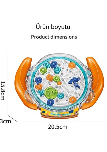 3D Üç Boyutlu Eğitici Dişli Labirent Çocuk Oyuncakları (Yurt Dışından)