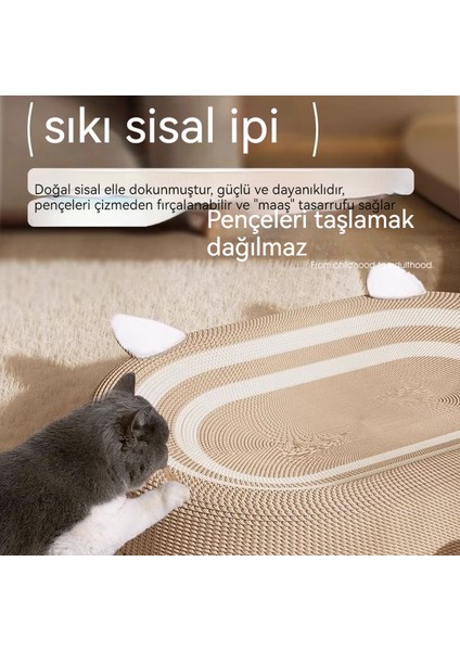 Mükemmel Malzemeden Yapılmış Ev Tipi Oval Evcil Hayvan Yatağı (Yurt Dışından)