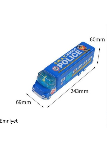 Ilkokul Öğrencileri Çok Fonksiyonlu Yaratıcı Metal Kalem Kutusu (Yurt Dışından)