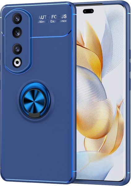 Honor 90 Pro Için Metal Halkalı Tpu Telefon Kılıfı (Yurt Dışından)