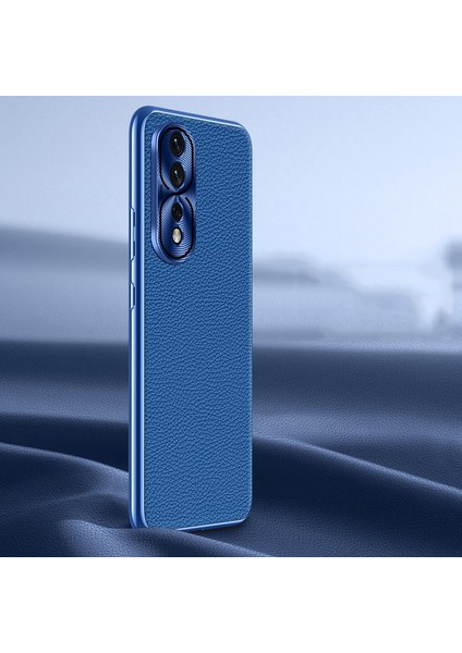 Honor 80 Pro Flat Için Hakiki Deri Telefon Kılıfı (Yurt Dışından)