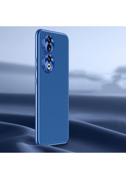 Honor 90 Için Hakiki Deri Telefon Kılıfı (Yurt Dışından)