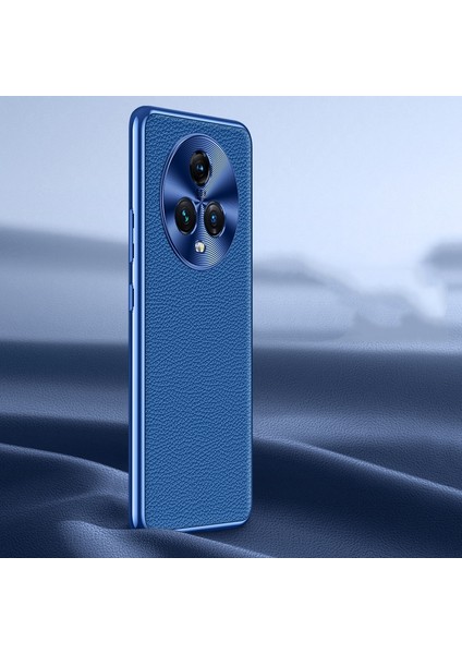 Honor Magic5 Için Hakiki Deri Telefon Kılıfı (Yurt Dışından)
