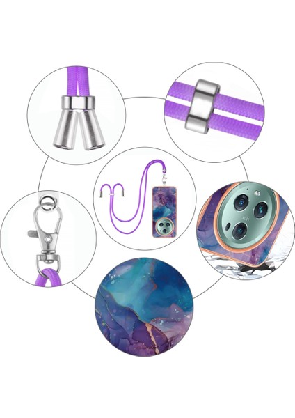 Honor Magic5 Pro Için Kordonlu Mermer Imd Kılıf (Yurt Dışından) fırsatları