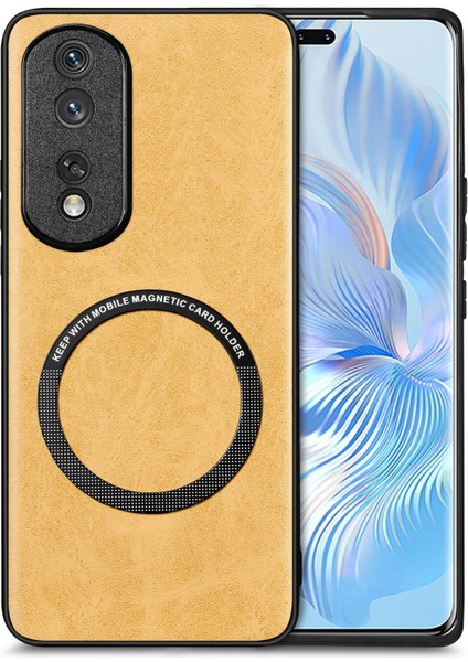 Honor 80 Pro Için Renkli Deri Telefon Kılıfı (Yurt Dışından)