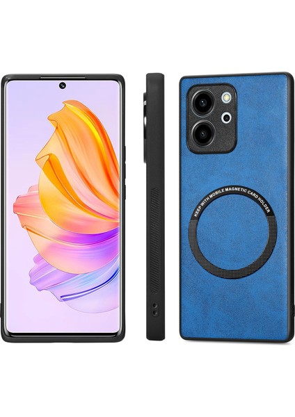 Honor 80 Se Için Renkli Deri Telefon Kılıfı (Yurt Dışından)