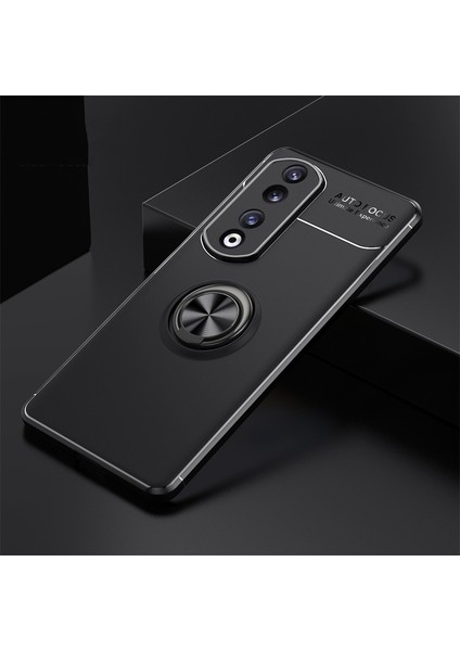 Honor 90 Pro Için Metal Halkalı Tpu Telefon Kılıfı (Yurt Dışından)