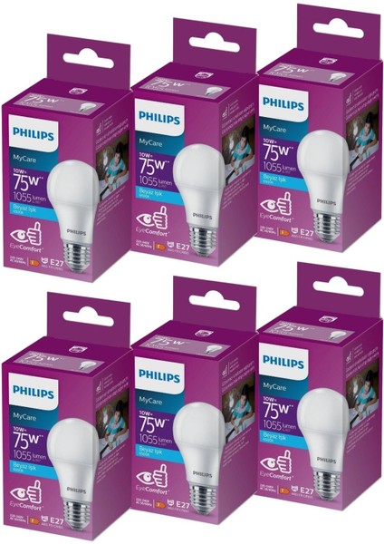 LED 10-75W Ampul 6500K Beyaz Işık 6'lı fiyatları