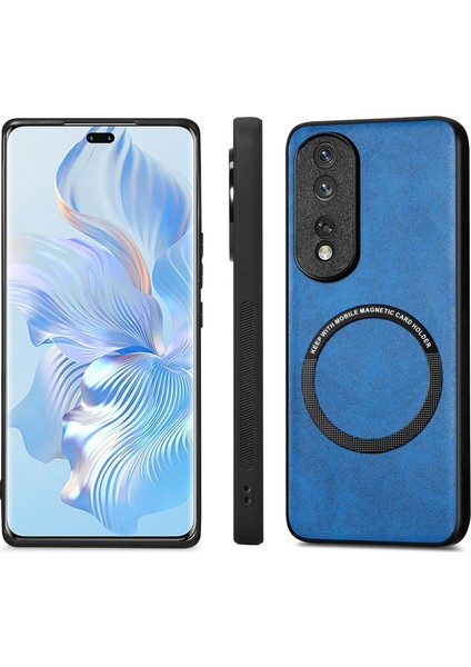 Honor 80 Pro Için Renkli Deri Telefon Kılıfı (Yurt Dışından)