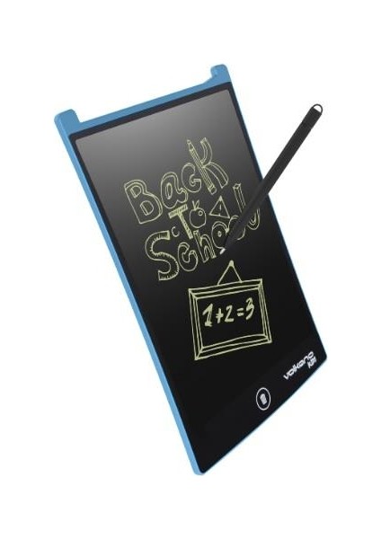 Doodle Writing Tablet LCD 8.5 Inç Dijital Kalemli Çizim Yazı Tahtası Grafik Not Yazma Eğitim Tableti Mavi VK-850-BL