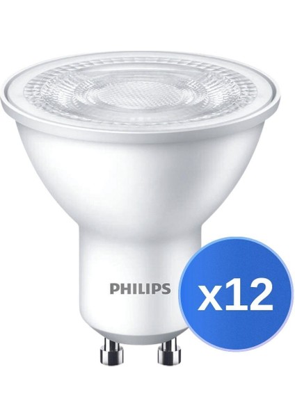 LED Spot 50W GU10 Beyaz Gün Işığı 4000K 12'li