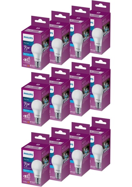 LED 10-75W Ampul 6500K Beyaz Işık 12'li fiyatları