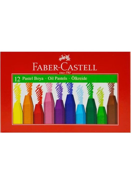 12 Renk Pastel Boya