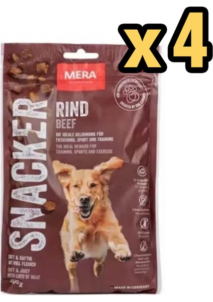 Snacker Sığırlı Köpek Ödülü 200 gr x 4 Adet