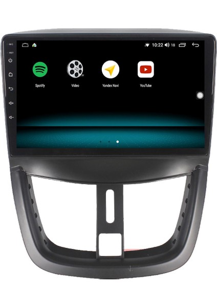 Peugeot 207 Android 13 Multimedya Carplay 4gb RAM+64GB HDD 2006-2010 Navigasyon Ekran modelleri