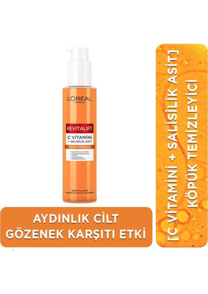 L'oréal Paris Revitalift Clinical Vitamini + Salisilik Asit Aydınlatıcı Köpük Temizleyici