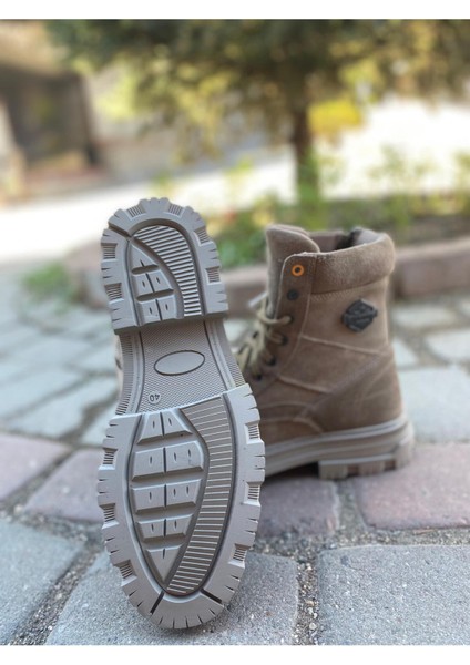 Erkek Deri Nubuk Bot 1451585 Odina 3pr Kum