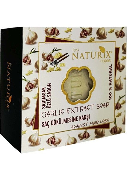 Natural Sarımsak Özlü Sabun Saç Bakımı Garlic Extract Soap 125 gr