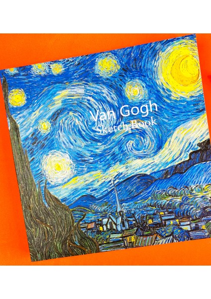 Van Gogh Yıldızlı Gece Tasarı mlı Sketch Book