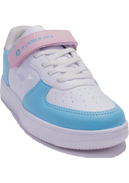 49042 Colors Beyaz Pudra Ortopedik Günlük Kız Çocuk Spor Ayakkabı