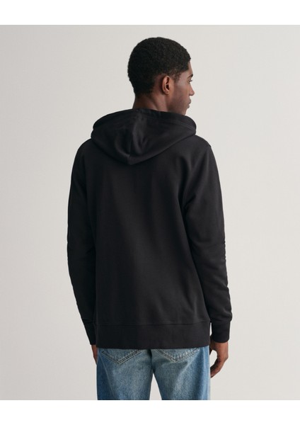 Erkek Siyah Regular Fit Kapüşonlu Sweatshirt 2007059.5 fiyatları