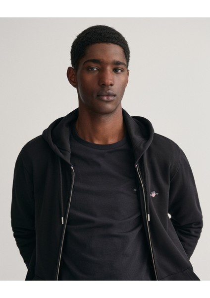 Erkek Siyah Regular Fit Kapüşonlu Sweatshirt 2007059.5 modelleri