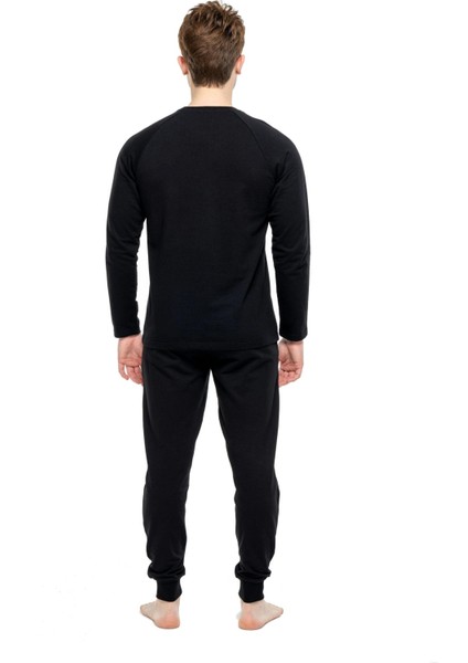 3930 Erkek Yuvarlak Yaka Pijama Takımı