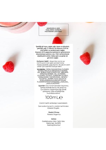 Ahududu & Q10 Kırışık Karşıtı Sprey Losyon