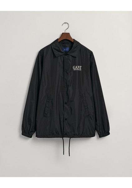 Erkek Siyah Relaxed Fit Logolu Ceket 7006307.5