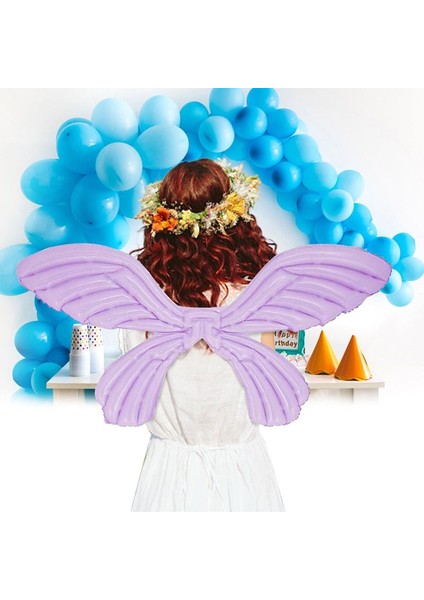 Kelebek Kanadı Şekilli Folyo Balon Mor Renk 84 x 60,5 cm 1 Adet Hawahallow modelleri