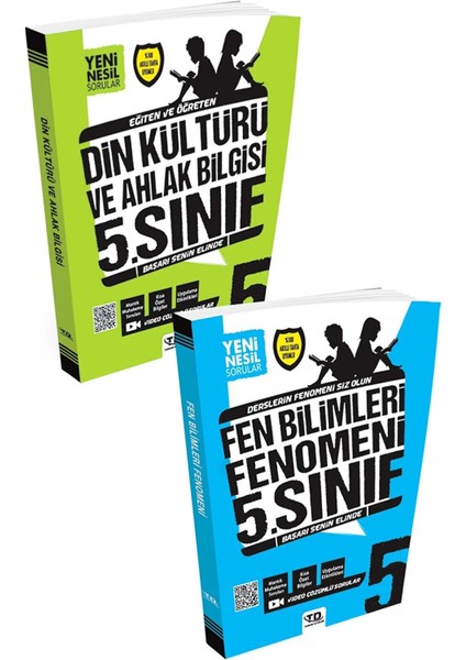 Tandem Yayınları 5. Sınıf Din Kültürü - Fen Bilimleri Fenomen Yeni Nesil Soru Bankası