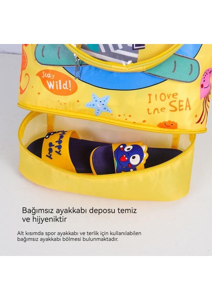 Çocuk Eğlence Çantası Yüzme Saklama Çantası Plaj Sırt Çantası (Yurt Dışından) modelleri