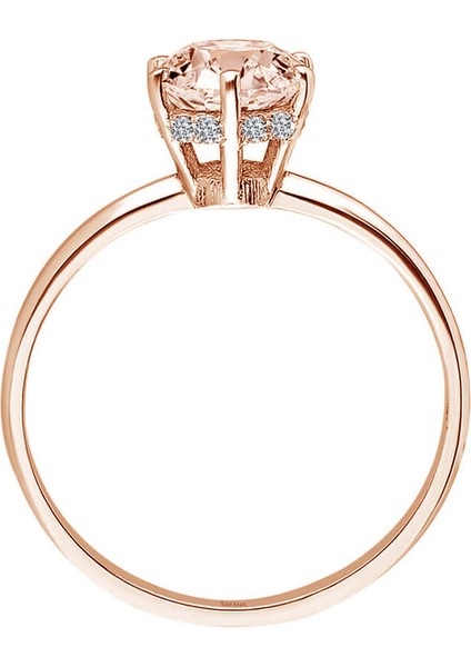 Pırlanta ve Morganite Taşlı Malaga Yüzük 0402R0039 modelleri