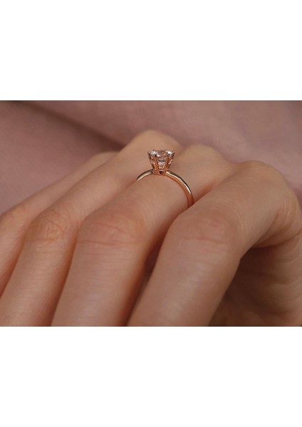 Pırlanta ve Morganite Taşlı Malaga Yüzük 0402R0039 fırsatları