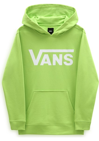 Düz Erkek Yeşil Sweatshırt VN0008C65891 Vans Classıc Po