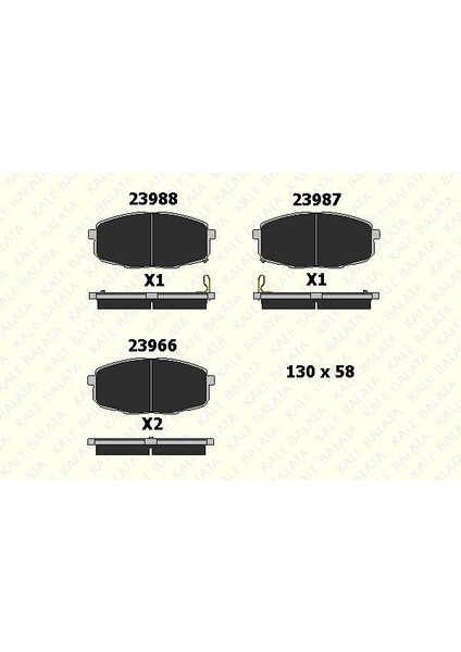 Kia Cerato Ön Takım Balatası (2010-2013) fiyatları
