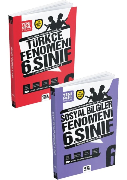 Tandem Yayınları 6. Sınıf Türkçe - Sosyal Bilgiler Fenomen Soru Bankası Seti