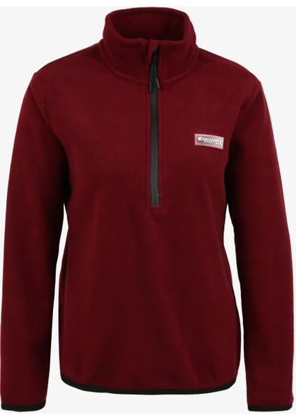 Discovery Expedition Düz Bordo Kadın Polar Sweatshırt W-Ange