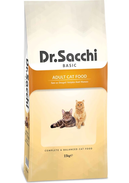 Dr. Sacchi Basic Chicken Yetişkin Kedi Maması 15 Kg