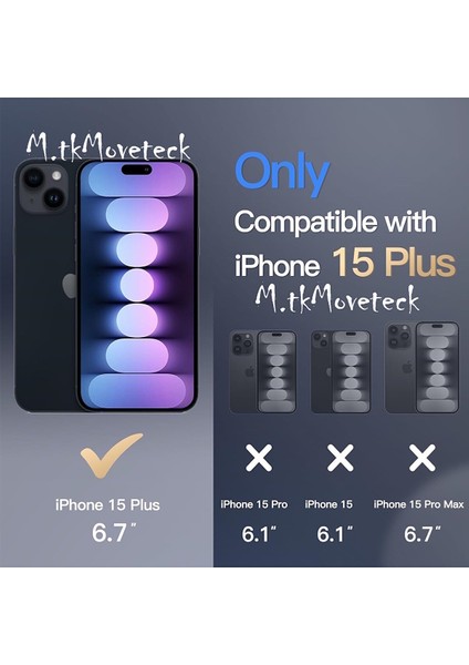Apple Iphone 15 Kılıf Kamera Çıkıntılı Korumalı Krom Çerçeveli Magsafe Şarj Destekli Renkli Hassas Butonlu Şeffaf Kapak