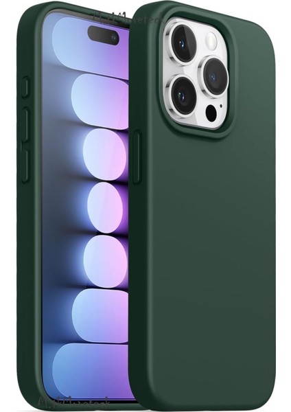 Apple Iphone 15 Pro Max Kılıf Kamera Çıkıntılı Içi Kadife Süet Yumuşak Lansman Renkli Silikon Grade Liquid Kapak