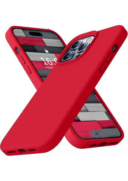 Apple Iphone 15 Pro Kılıf Kamera Çıkıntılı Içi Kadife Süet Yumuşak Lansman Renkli Silikon Grade Liquid Kapak