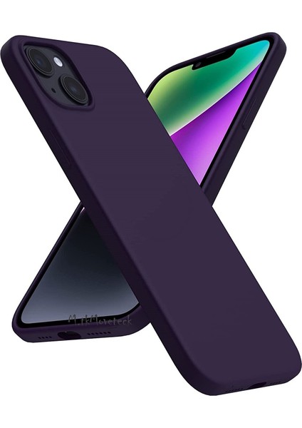 Apple Iphone 15 Kılıf Kamera Çıkıntılı Içi Kadife Süet Yumuşak Lansman Renkli Silikon Grade Liquid Kapak