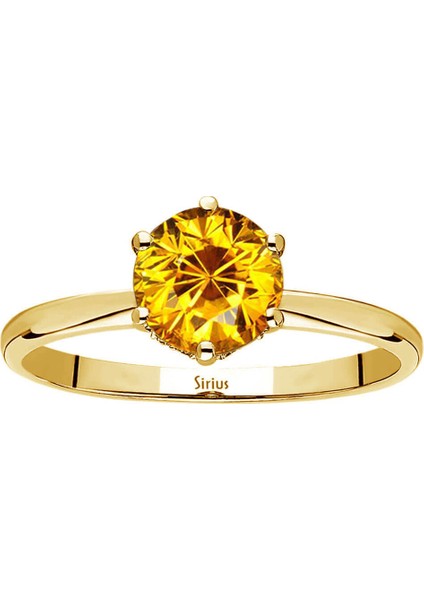 Pırlanta ve Sitrin Taşlı Vintage Yüzük 0402R0041 fiyatları