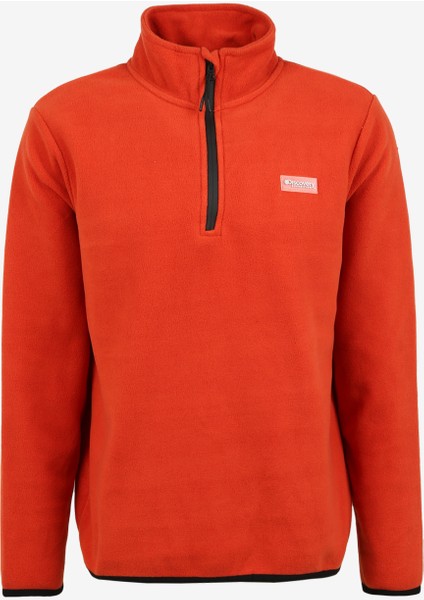 Düz Kiremit Erkek Polar Sweatshırt Ton