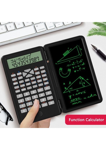 ZH69 Dijital Ekranlı Stylus 6 Inç Hesap Makinesi Dual Bilimsel Fonksiyonlu Katlanabilir