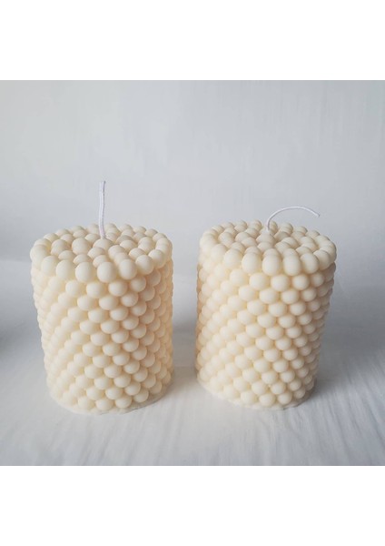 Dekoratif Kokulu Doğal Mum % 100 Soya Wax Boncuk Kulesi